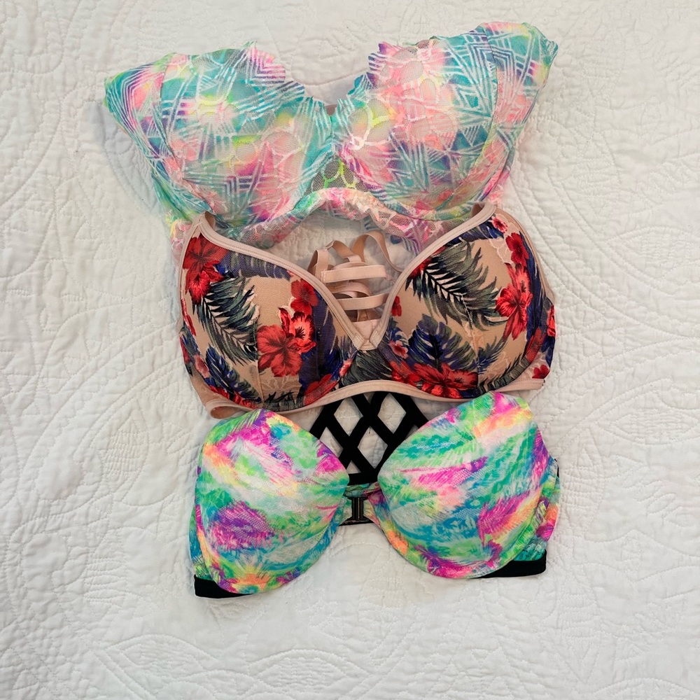 Victoria Secret PINK 34D Bra Bundle